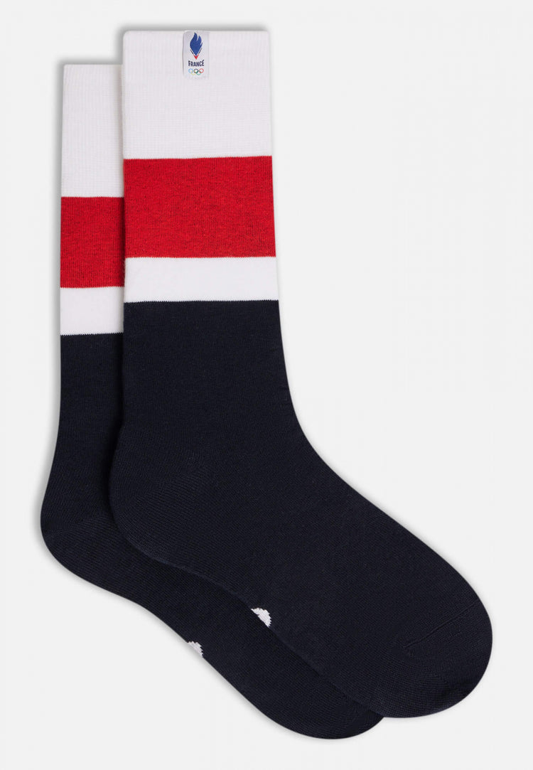 Mixed mid-high socks in organic cotton - Le Slip Français - 1