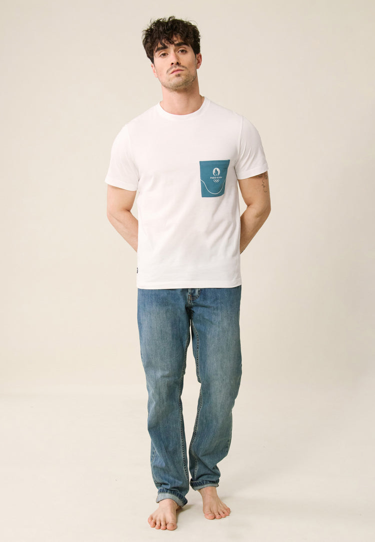 T-shirt col rond en coton bio - Le Slip Français - 3