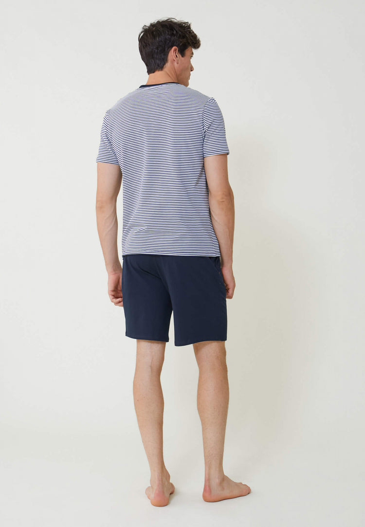 Cotton t-shirt and shorts pajama set - Le Slip Français - 7