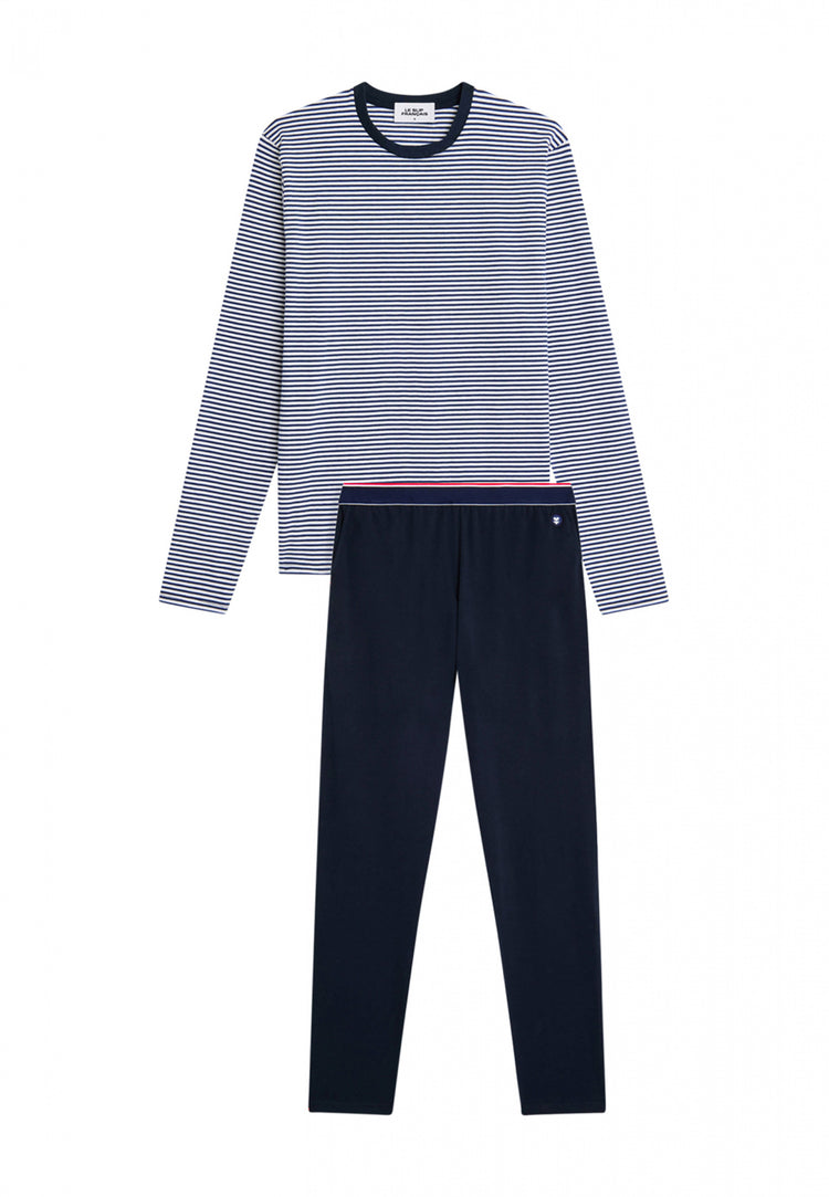 Cotton t-shirt and pants pajamas set - Le Slip Français - 9
