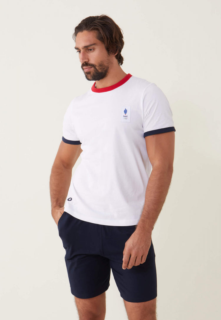 T-shirt mixte col rond en coton bio - Le Slip Français - 2