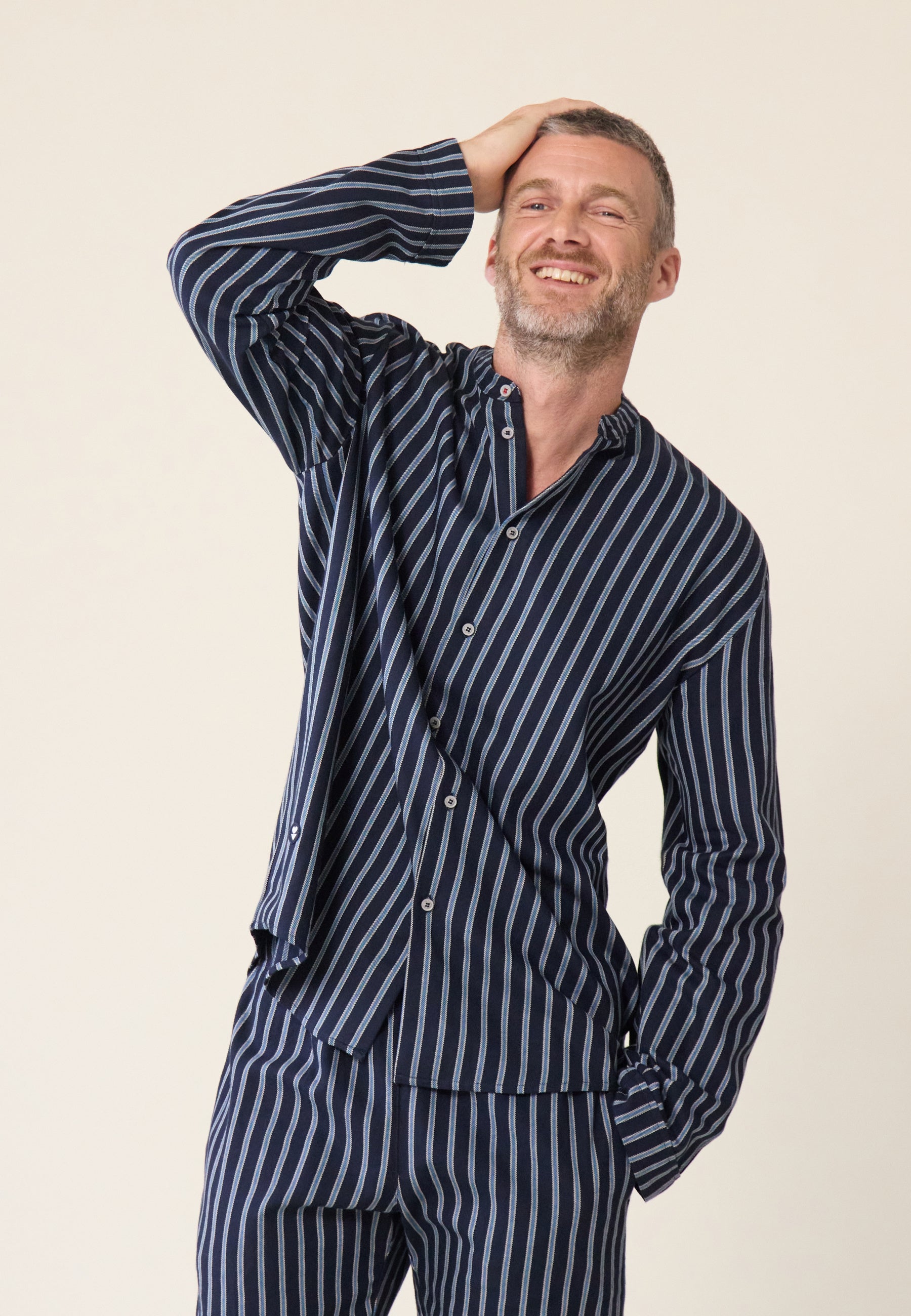 Pyjama Homme Coton Manches Longues | Sommeil Heureux