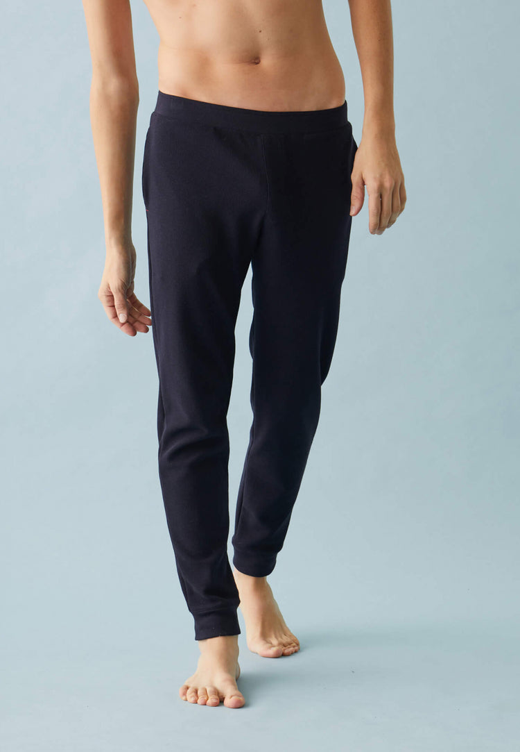 Textured cotton pajama pants - Le Slip Français - 2