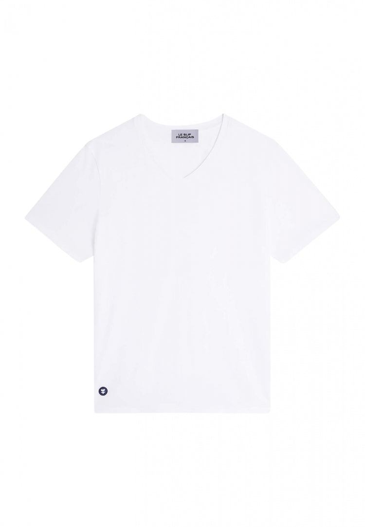 Organic cotton V-neck T-shirt - Le Slip Français - 8